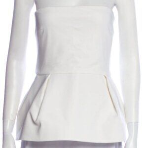 Cushnie Peplum Strapless Top NWT